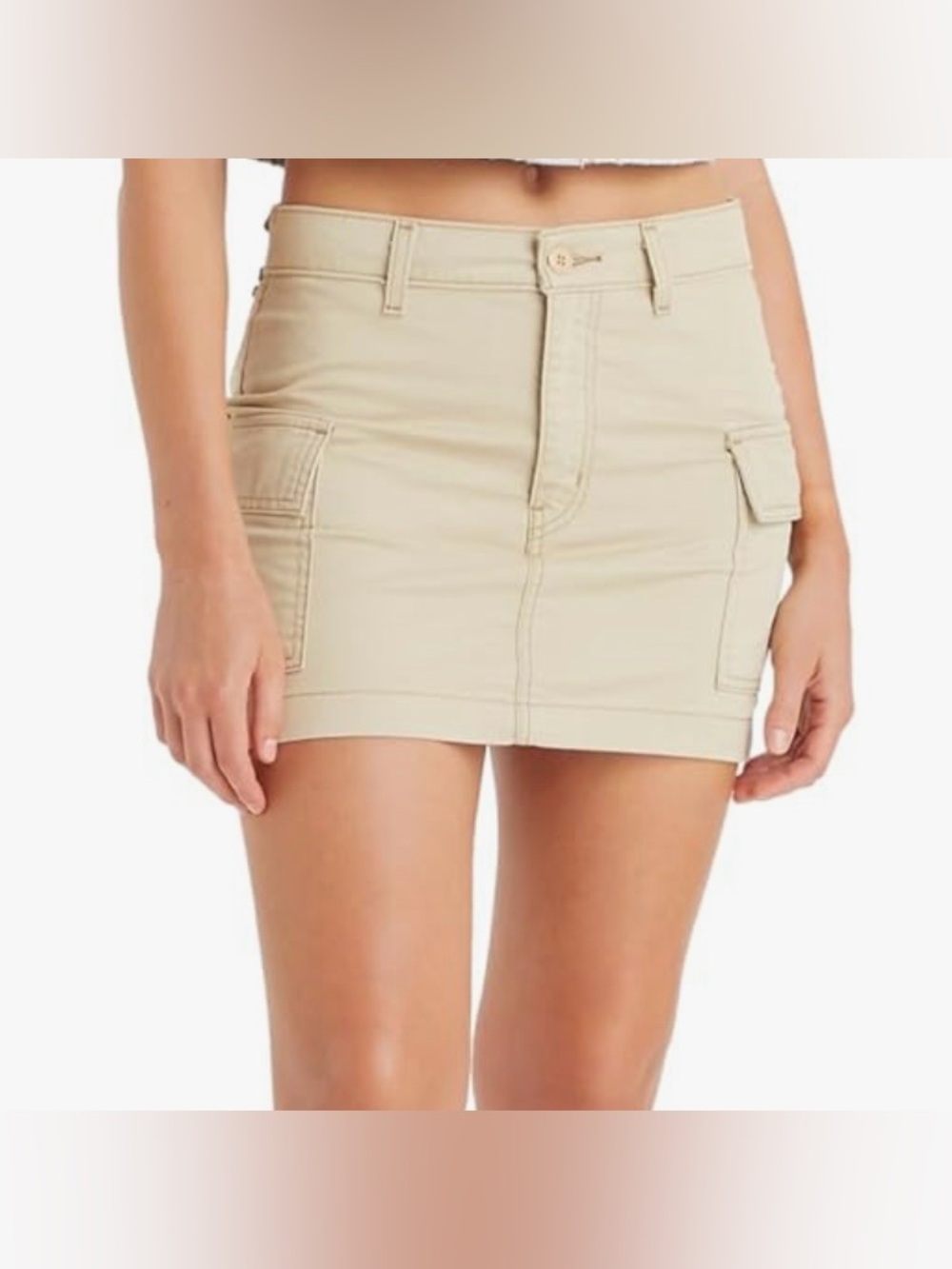NWT Levi’s '94 CARGO MINI SKIRT Beige Size 24